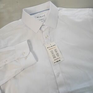 Bill Blass Performance Modern Fit White Dress Shirt XL Traveler Wrinkle Free